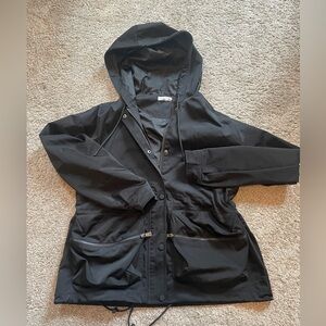 Good American - Good Hooded black jacket. Size 3